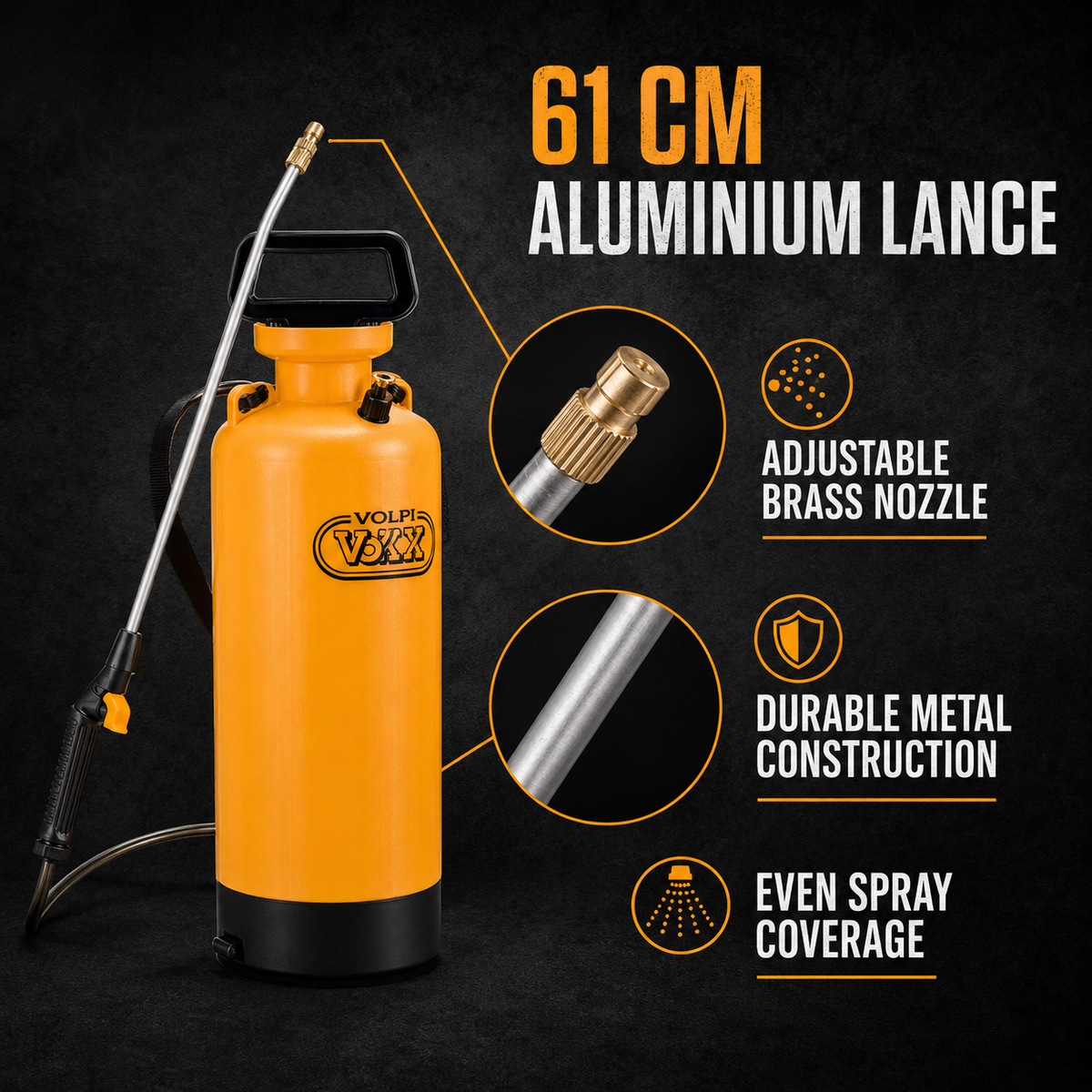 Volpi Garden 8L Compression Sprayer