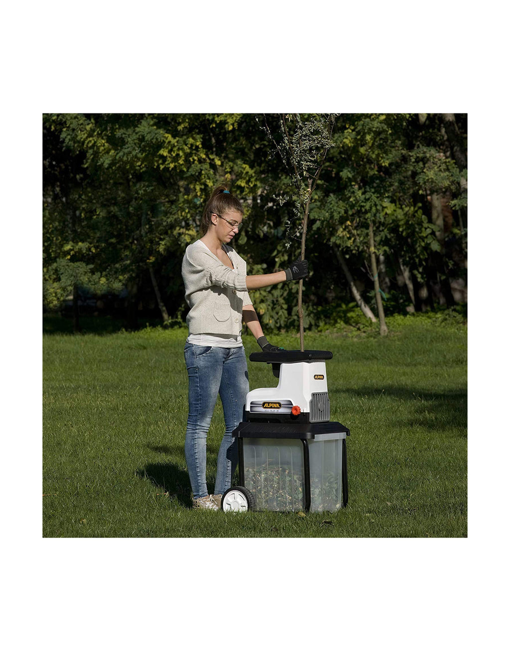 Alpina Italy Electric Shredder SH 2.5E, (2500 W, 40 mm branch diameter, 60 L grass catcher)