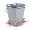 Melasty Sheep Milk Drinking Bucket with 3 Nipples, 8 liter Capacity (Made in Turkey)