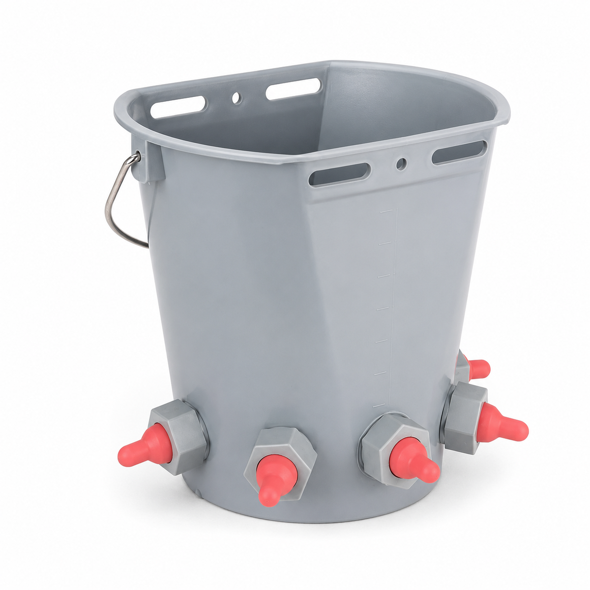 Melasty Sheep Milk Drinking Bucket with 3 Nipples, 8 liter Capacity (Made in Turkey)