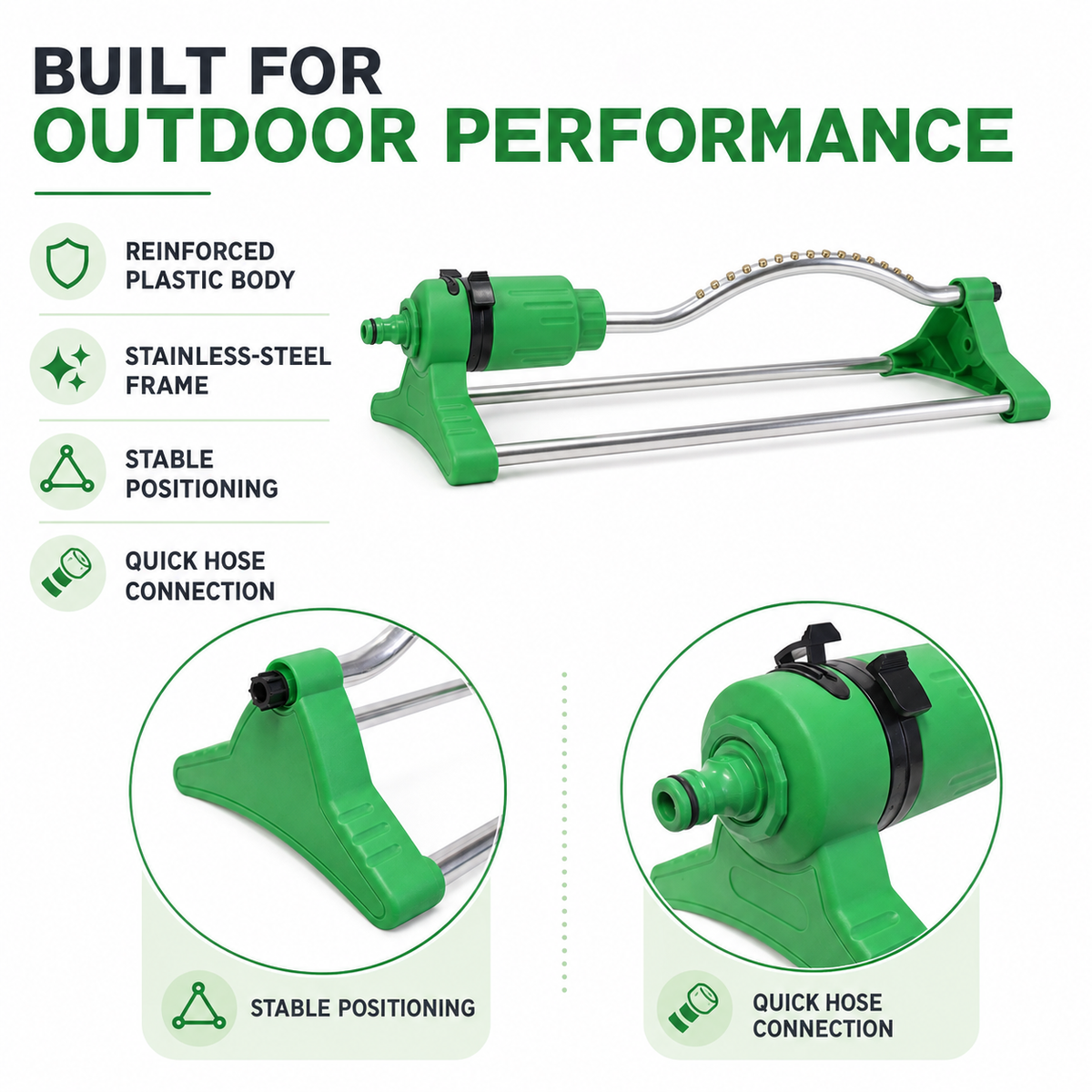 Trapp Brazil Premium Oscillating Sprinkler 17 Holes Outdoor Sprinklers (DY 7021)