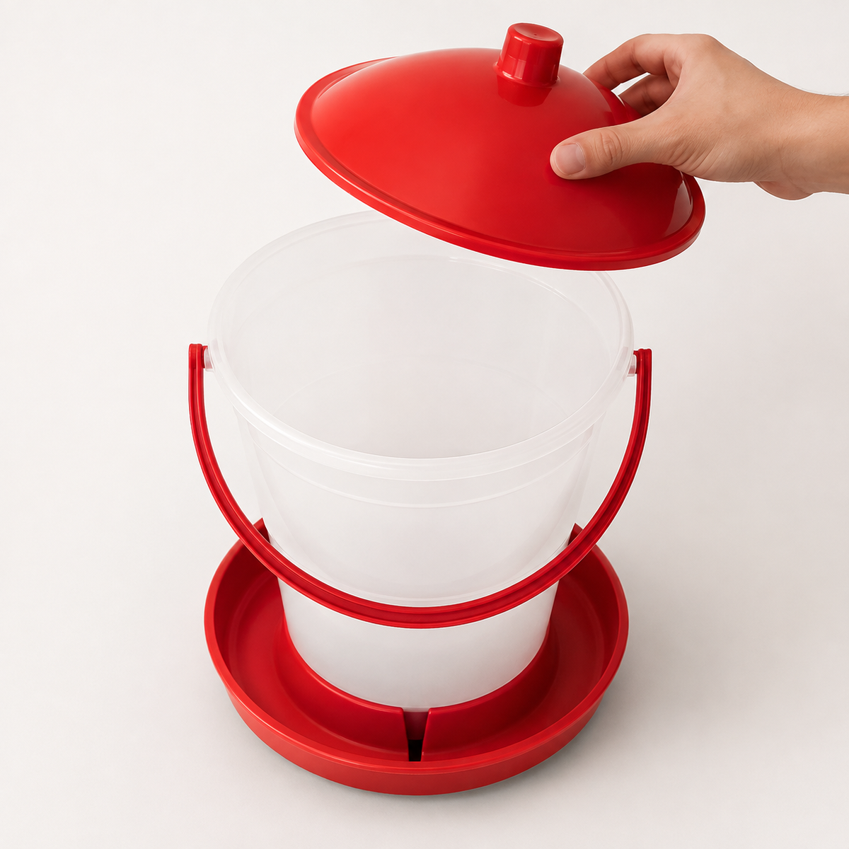 Novital 12 Liter Poultry Rapid Clean Drinker for Chicken and other similar Birds