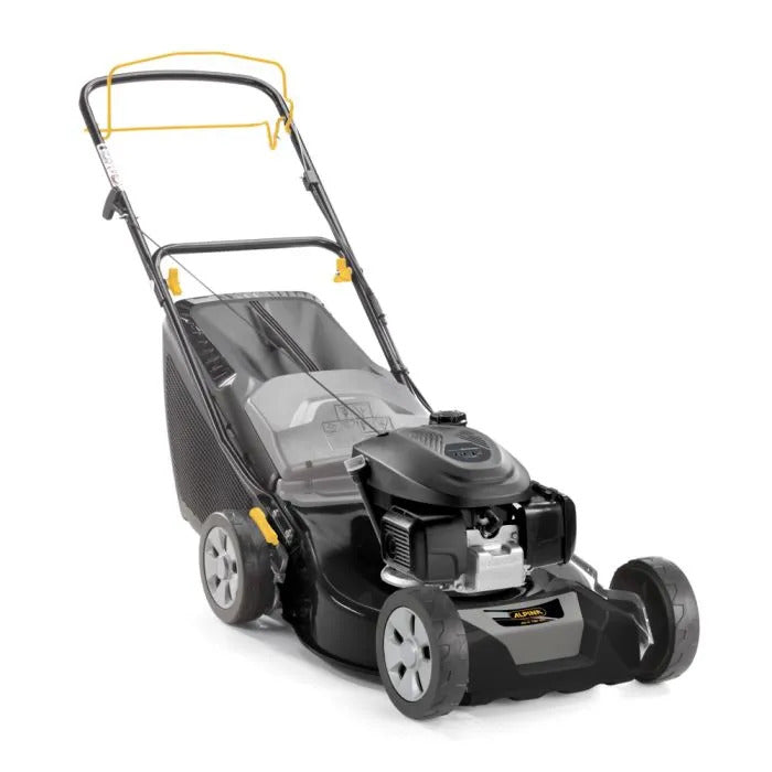 Alpina AL4 46 SH Petrol Lawn Mower, Honda 145cc OHV Engine, 46cm Cutting Width, Self-Propelled, 60L Grass Collector