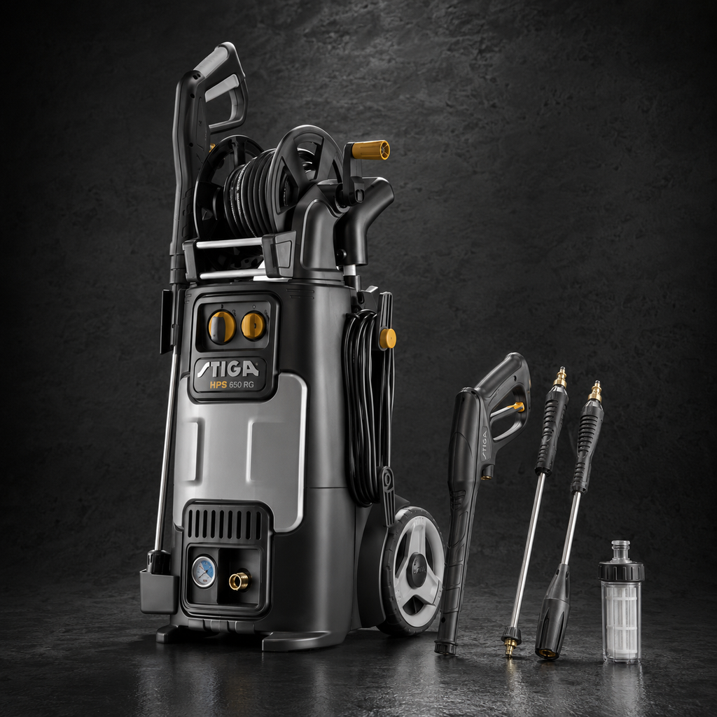 Stiga 2800 Watt 150 Bar High Pressure Washer (HPS 650 RG)