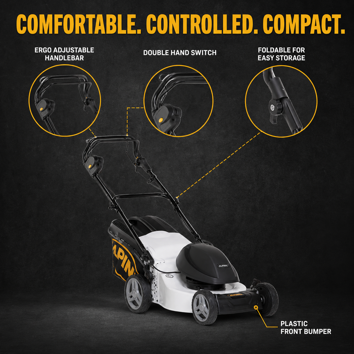 Alpina Italy Electric Lawn Mower (AL3 46 SE)