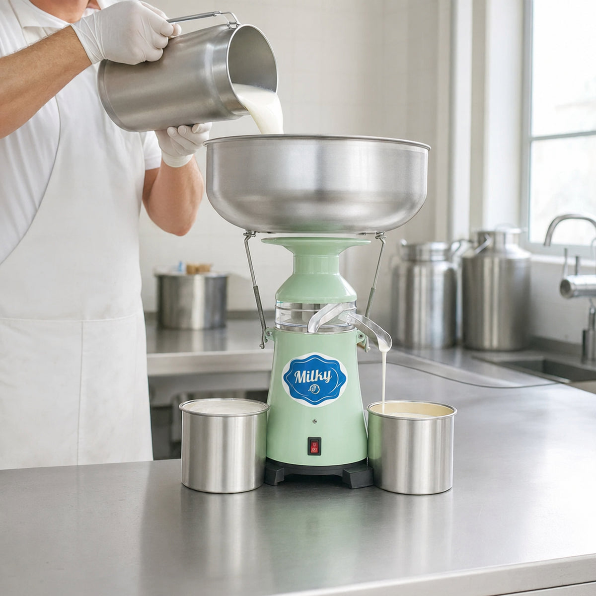 Milk Cream Separator with Stainless Steel Bowl - Electric - FJ 130 EPR