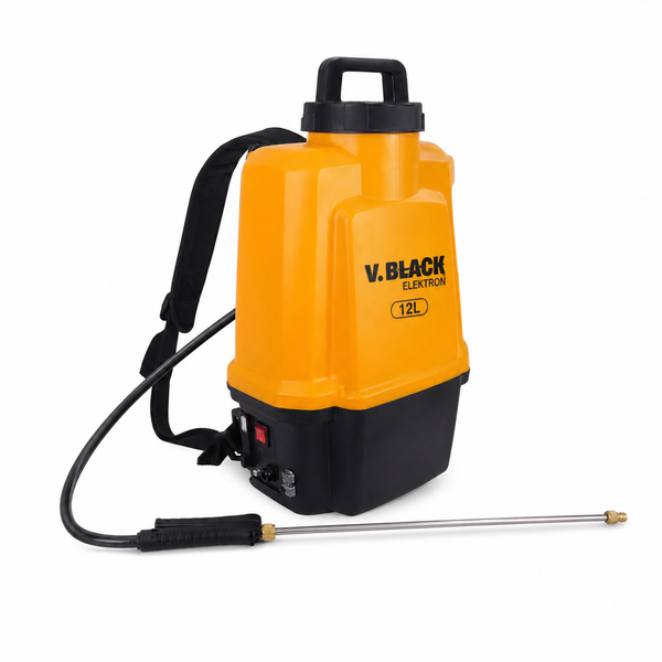 Volpi 12L Electric Sprayer with Rechargeable Lithium Battery (V. Black Elektron)