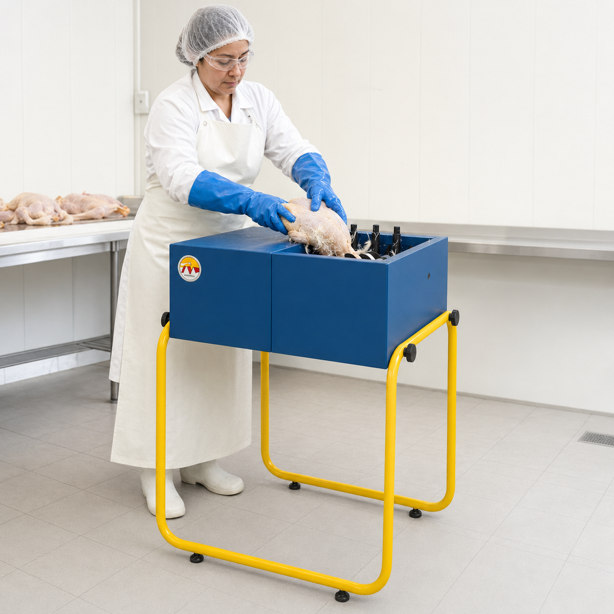 De-Feather Machine, Feather Removing Machine for Chicken & All Other Similar Birds (Made in Italy)