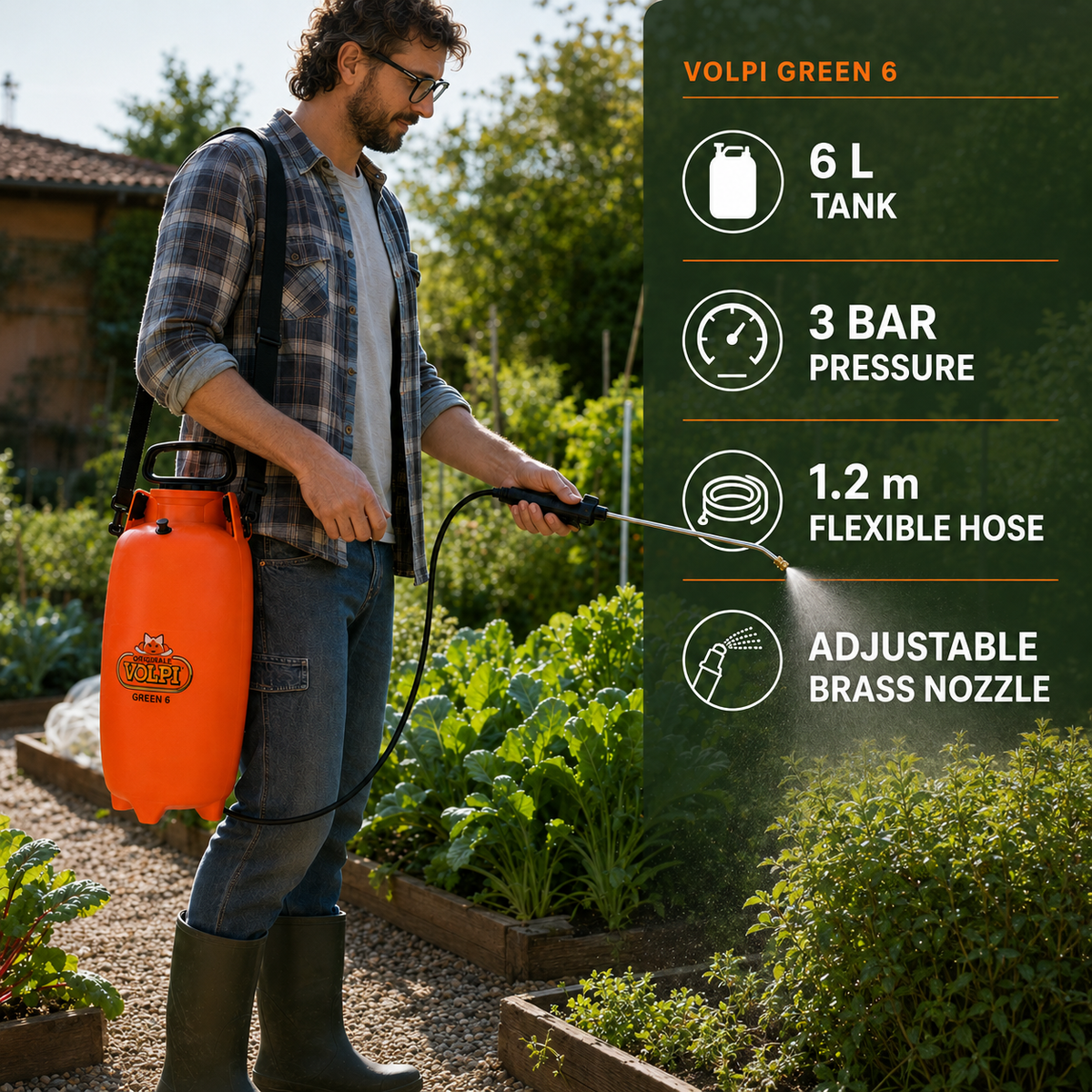 Volpi GreenFox Compression Sprayer 6 Liter