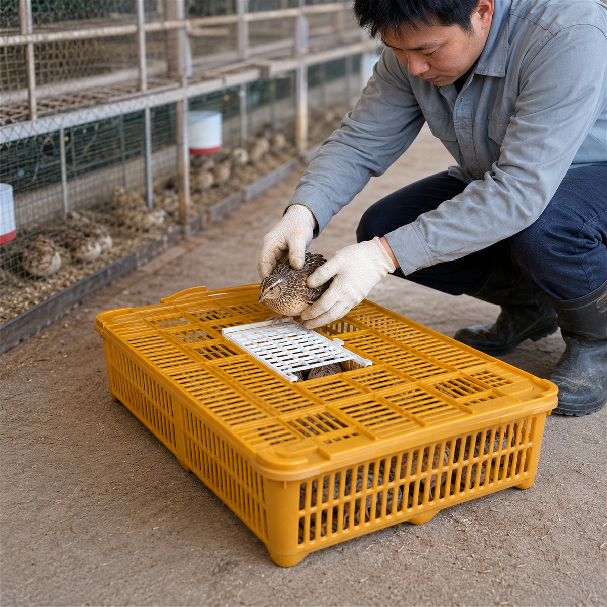 Giordano Bird Cage for Quail and other Similar Birds, Portable Bird Cage, Premium Birds Carrier, 67x45x15 cm (Made in Italy)