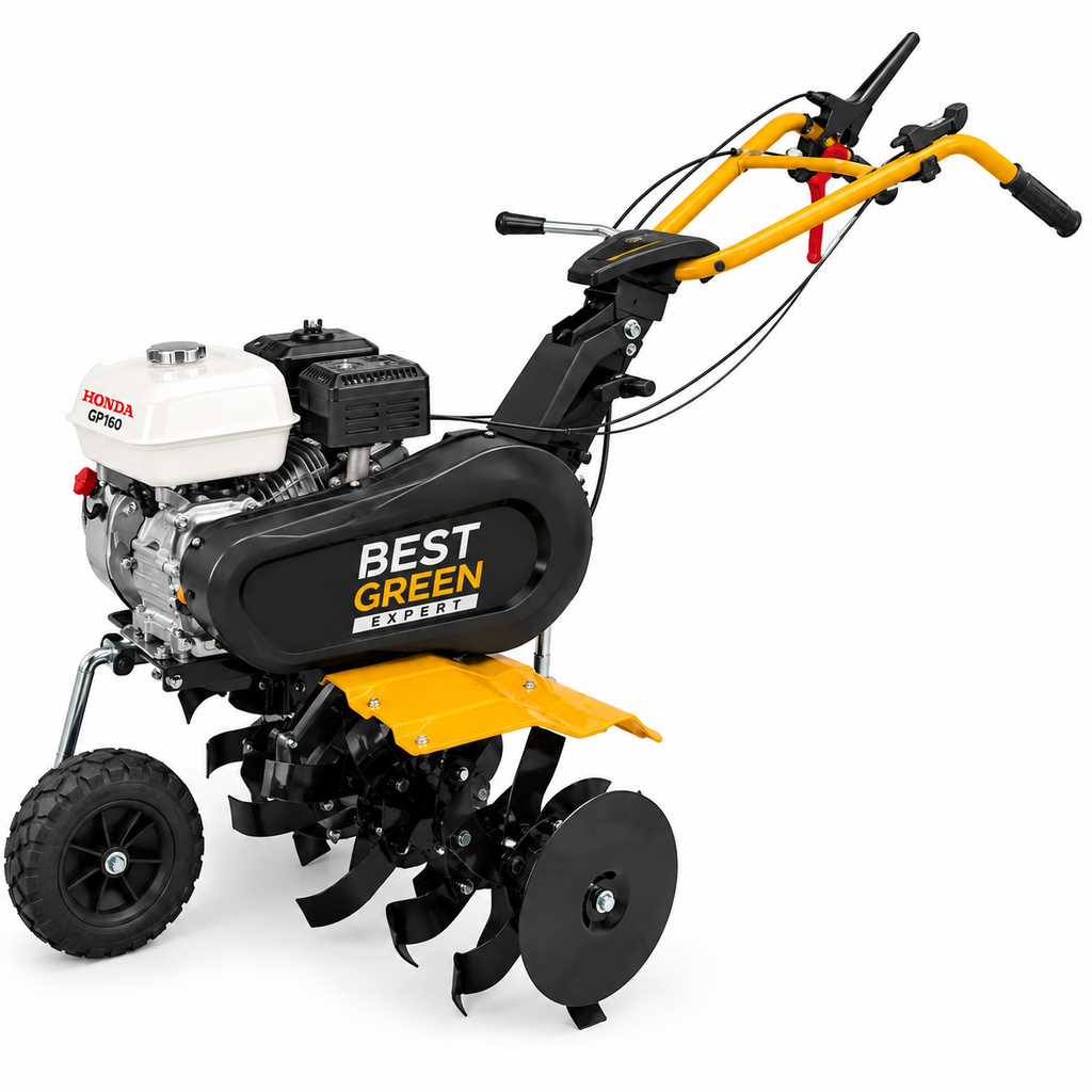 STIGA Tiller BG Expert E-75H-Euro5 EVO, Honda GP-160 Engine, 750 mm Working Width, 150–300 mm Working Depth, Heavy-Duty Garden Cultivator