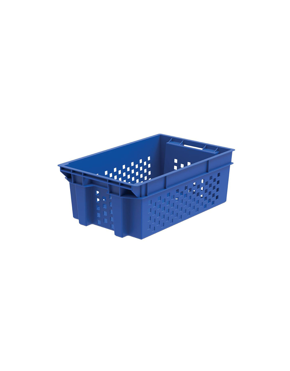 Food Grade Crate for Dates, Fruit and Vegetables (Blue)