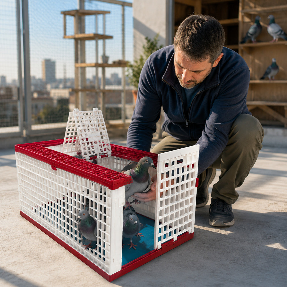 Giordano Bird Cage for Pigeon and other Similar Birds, 60x30cm (Made in Italy)