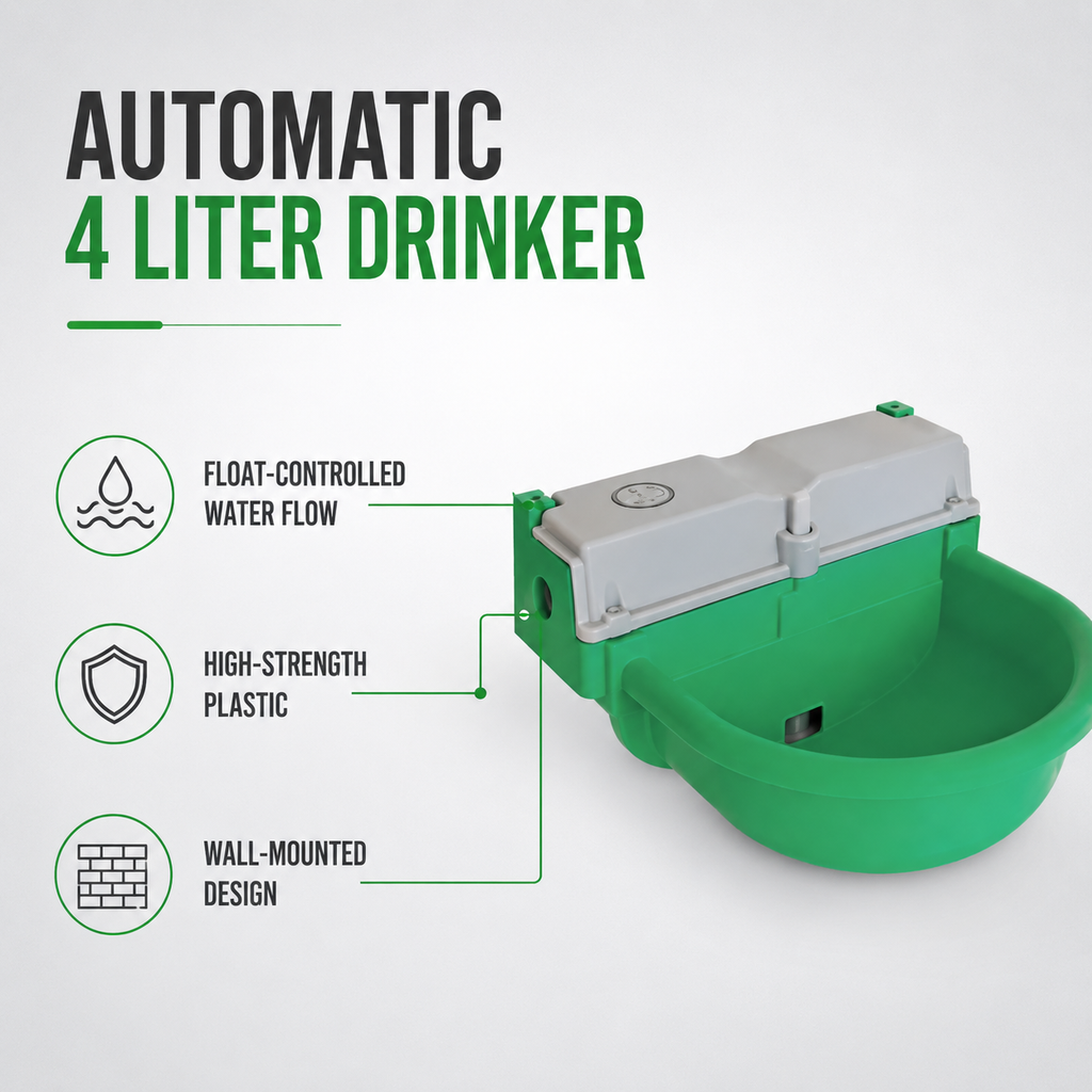 Novital Automatic Drinker 4 Liter for Dog, Sheep, Cow and Goat (Made in ITALY)