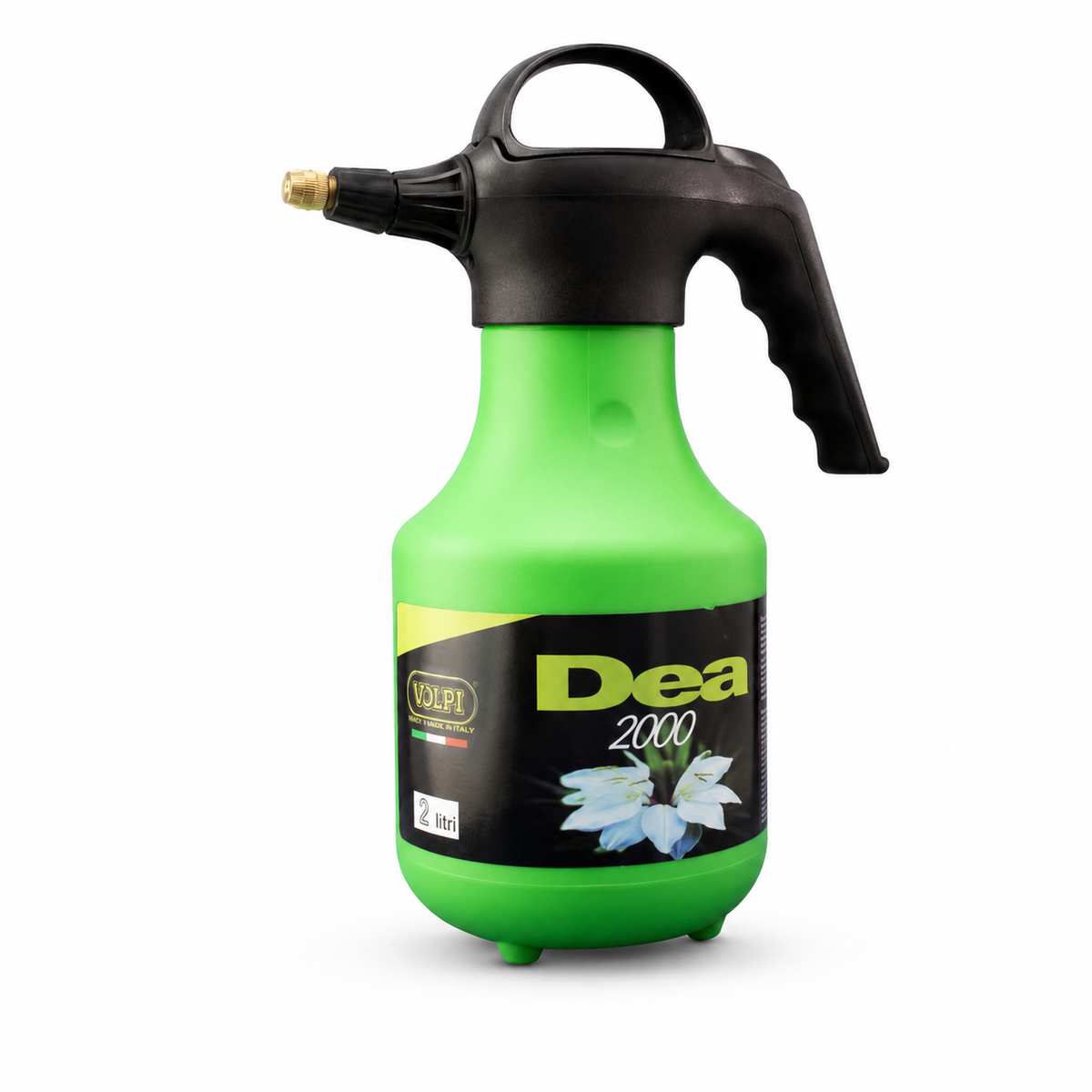 Volpi Compress Sprayer One-Hand Pressure Sprayer, Spray Bottle with Adjustable Pressure Nozzle 2 Liter