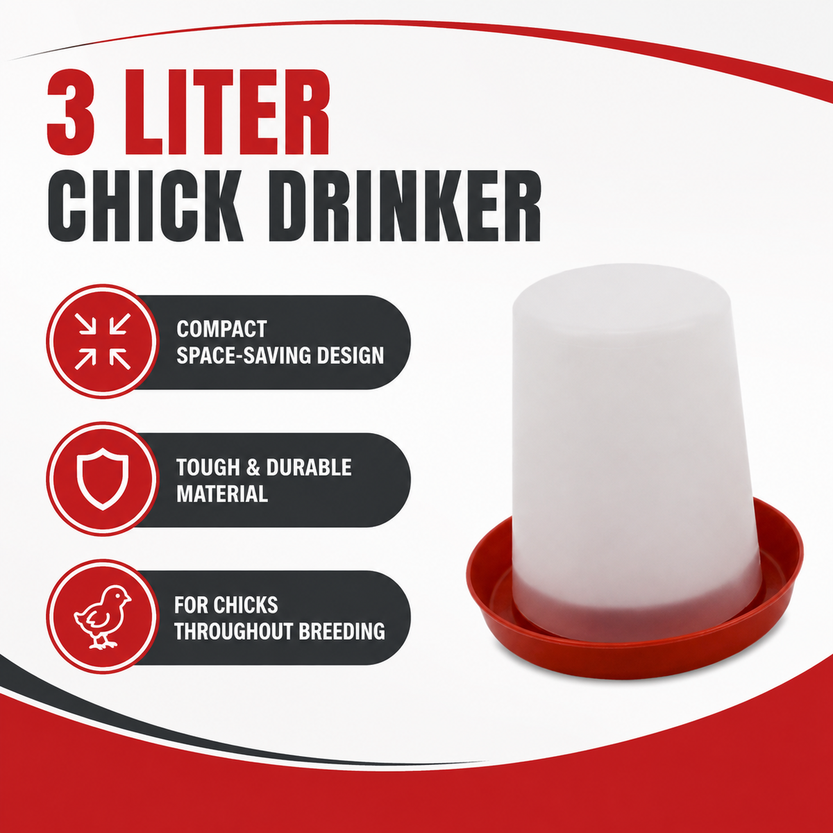 Giordano Drinker for Chicks 3 Liter (P250)