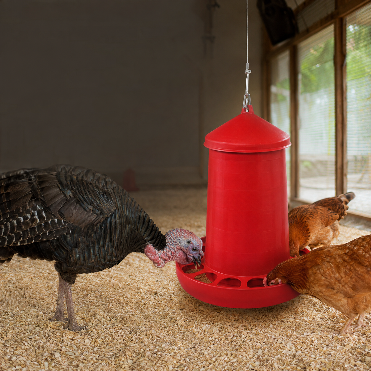Gaun 4kg Bird Feeder for Chicken and other similar Birds 29×31cm (Made in Spain)